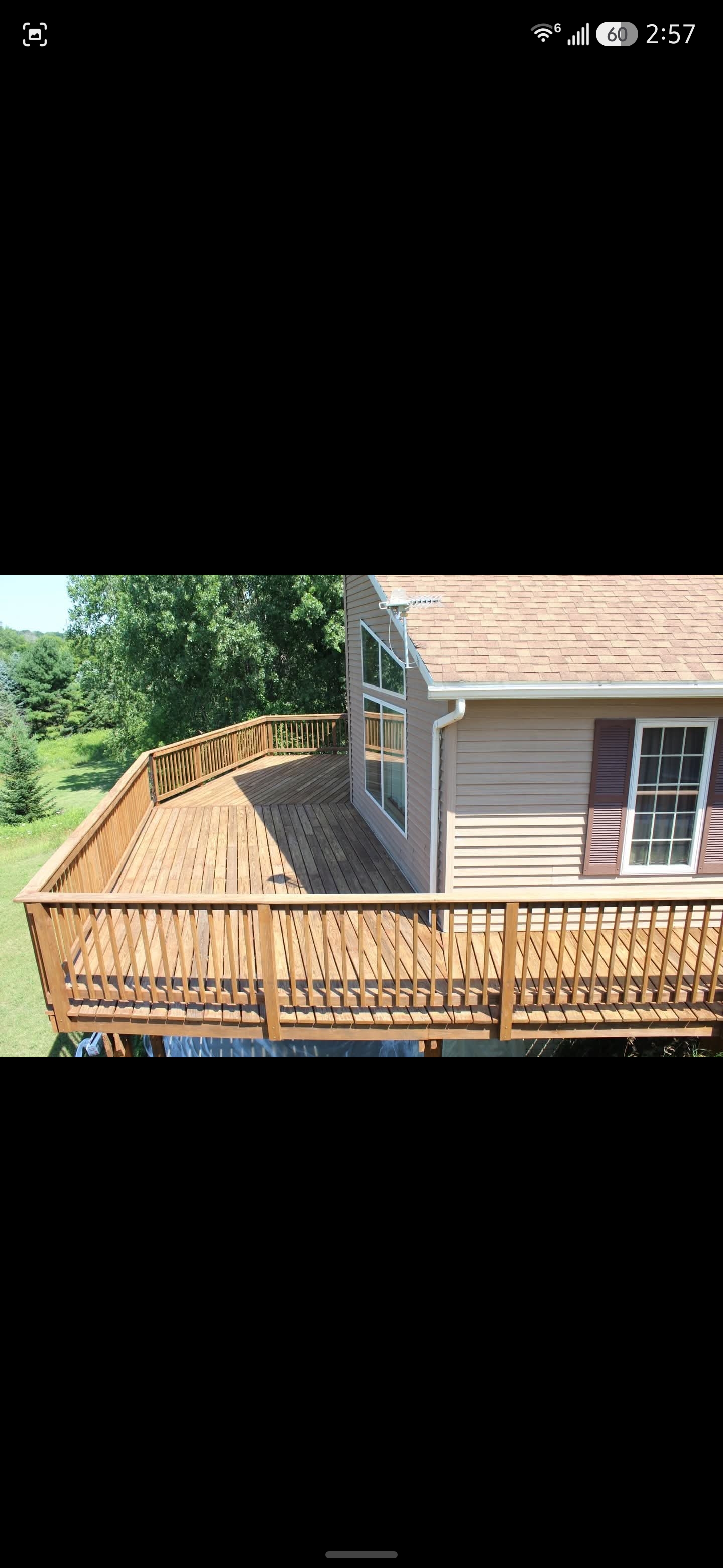 Premium residential deck stain surface - Krueger Painting Facebook Showcase